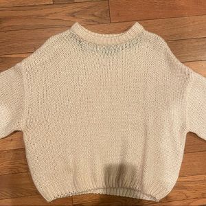 h&m divided baby pink acrylic knit pullover sweater